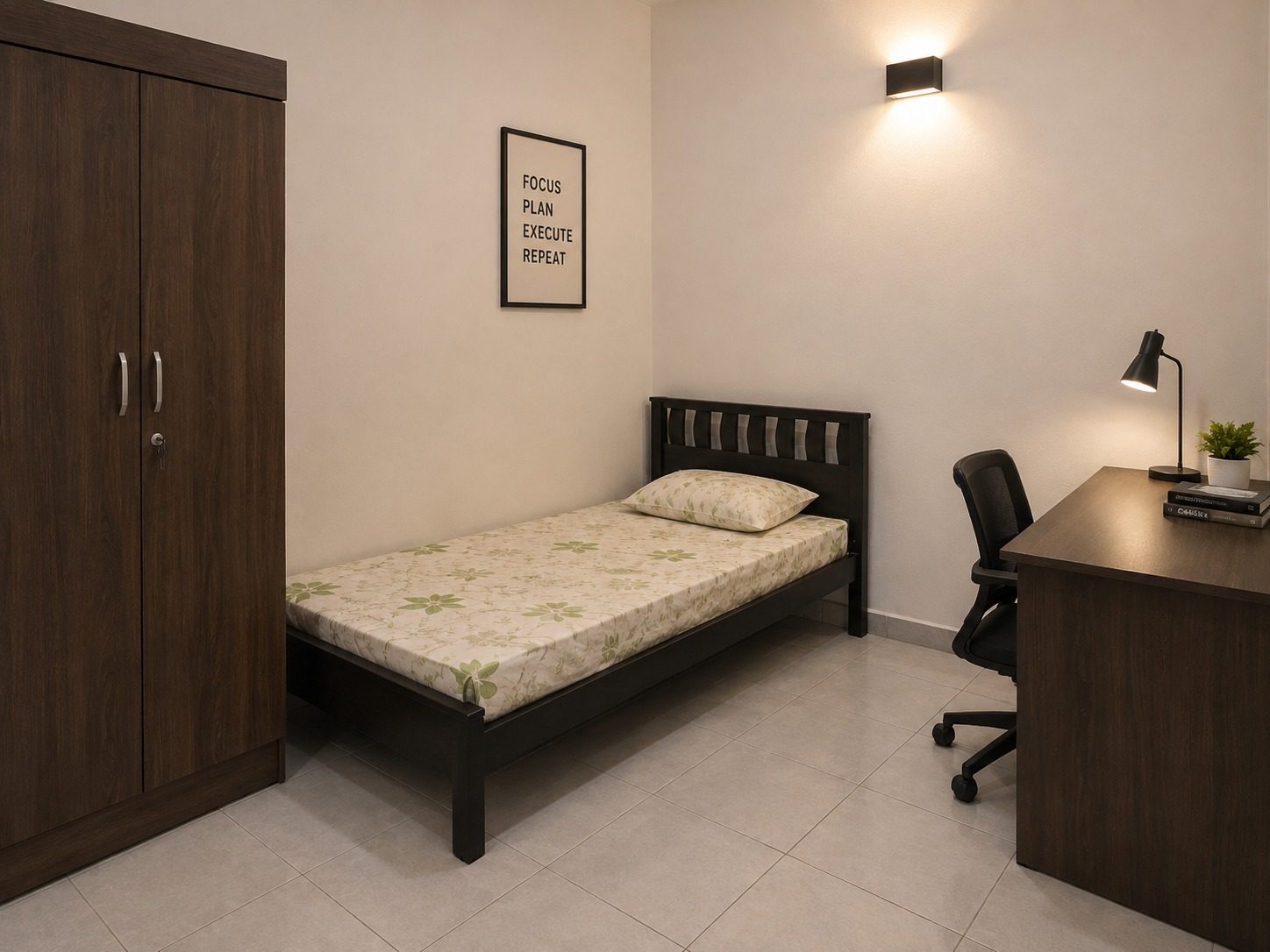 Cabin near entrance with desk